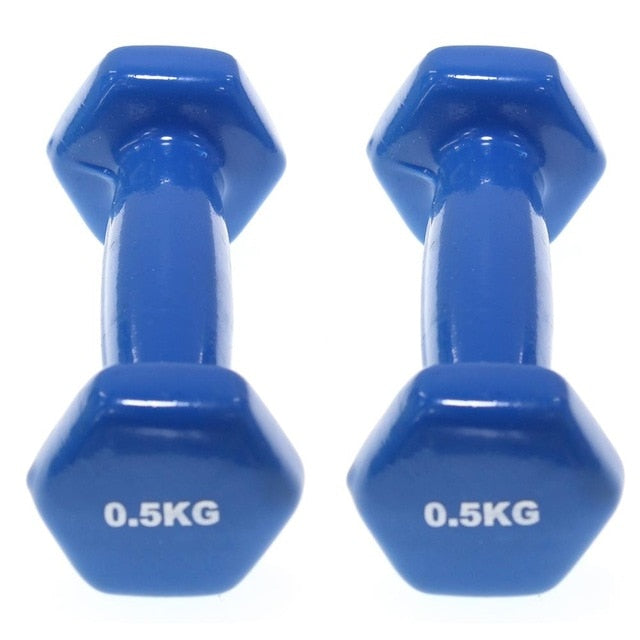 Set 2 Cufflinks clad Vinyl | Exercise Fitness | Traning in single home | Fitness | Weights 0.5-6Kg